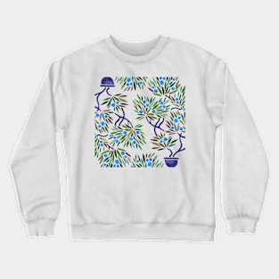 Blue Bonsai Orange Crewneck Sweatshirt